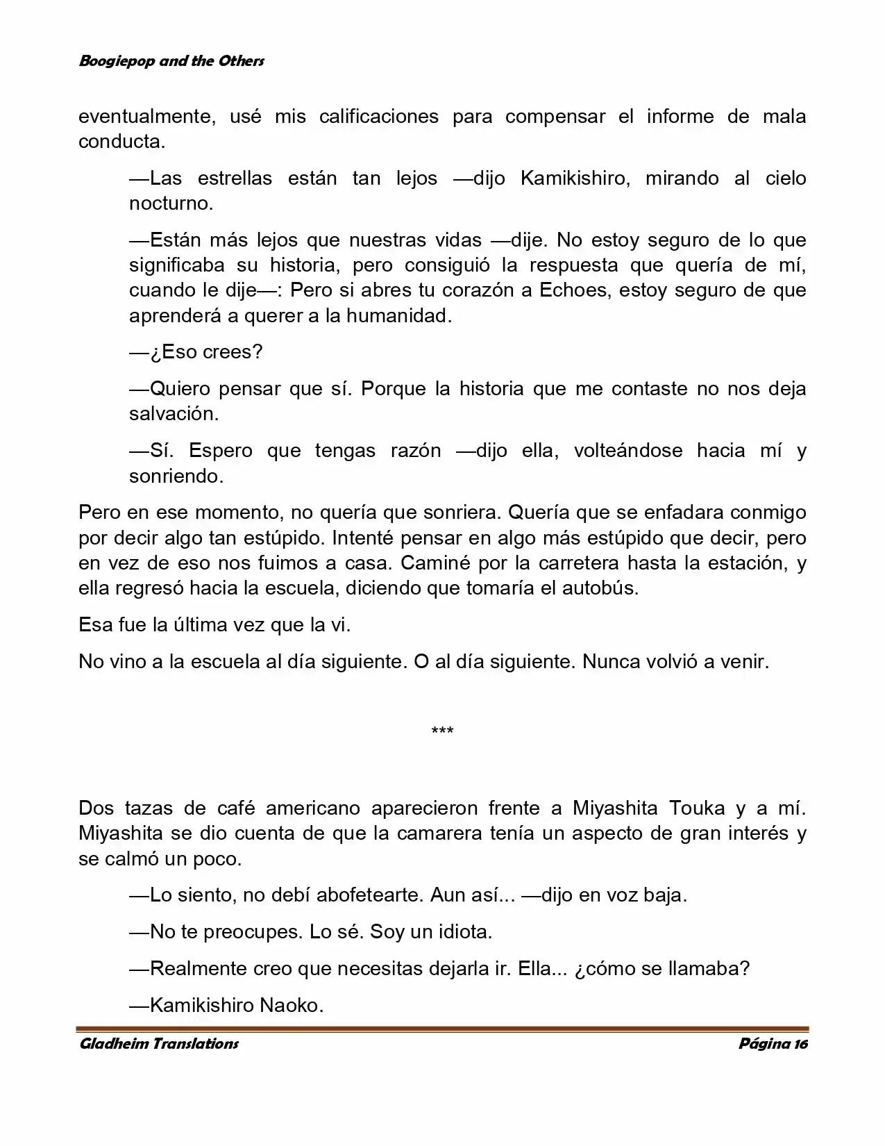 Boogiepop (Novela) - Capítulo 4 - Página 16 - LectorTMOo