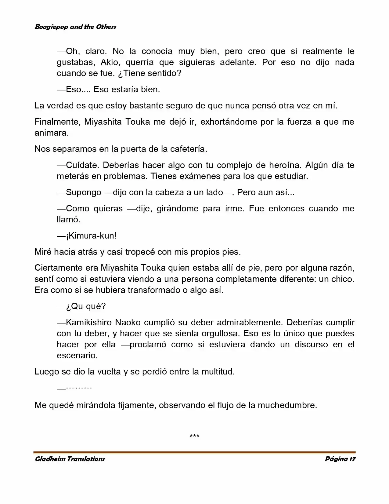 Boogiepop (Novela) - Capítulo 4 - Página 17 - LectorTMOo