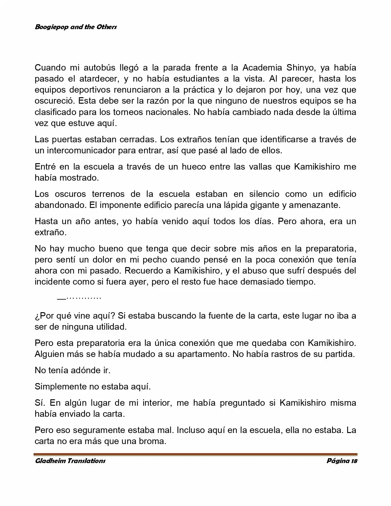 Boogiepop (Novela) - Capítulo 4 - Página 18 - LectorTMOo