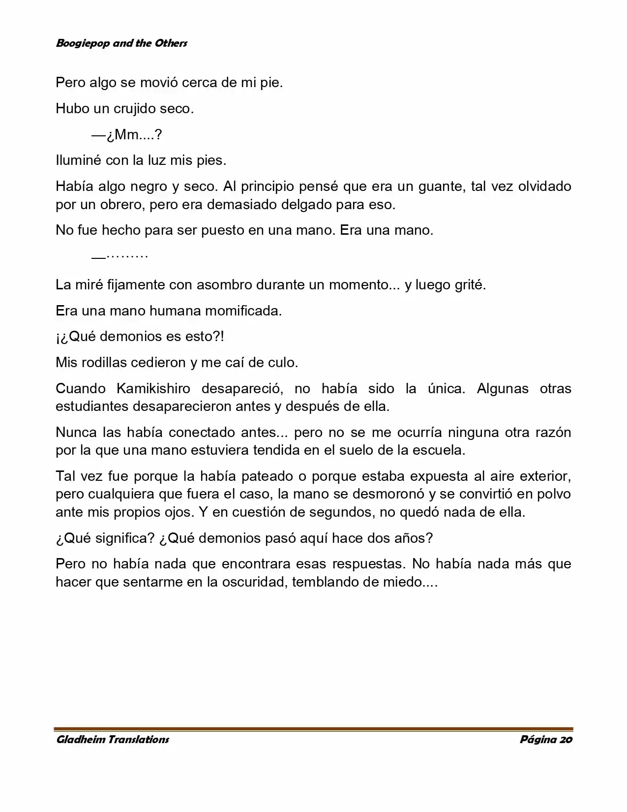 Boogiepop (Novela) - Capítulo 4 - Página 20 - LectorTMOo