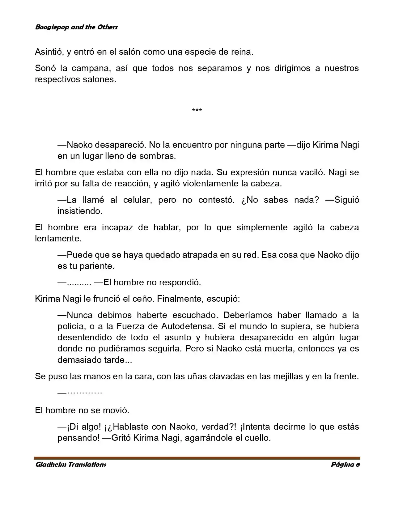 Boogiepop (Novela) - Capítulo 5 - Página 6 - LectorTMOo
