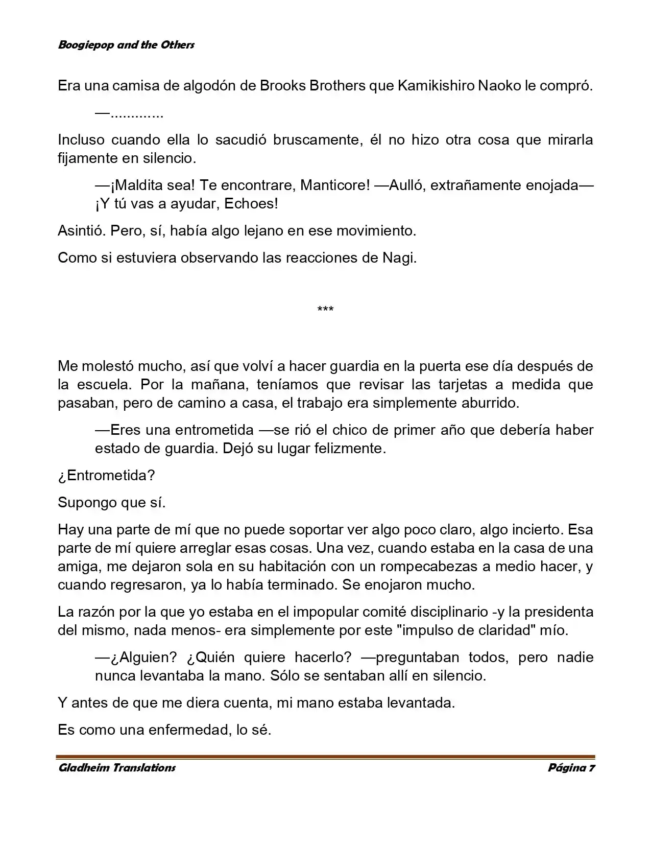 Boogiepop (Novela) - Capítulo 5 - Página 7 - LectorTMOo