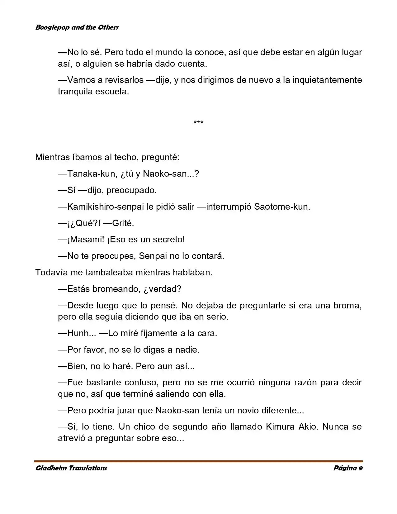 Boogiepop (Novela) - Capítulo 5 - Página 9 - LectorTMOo