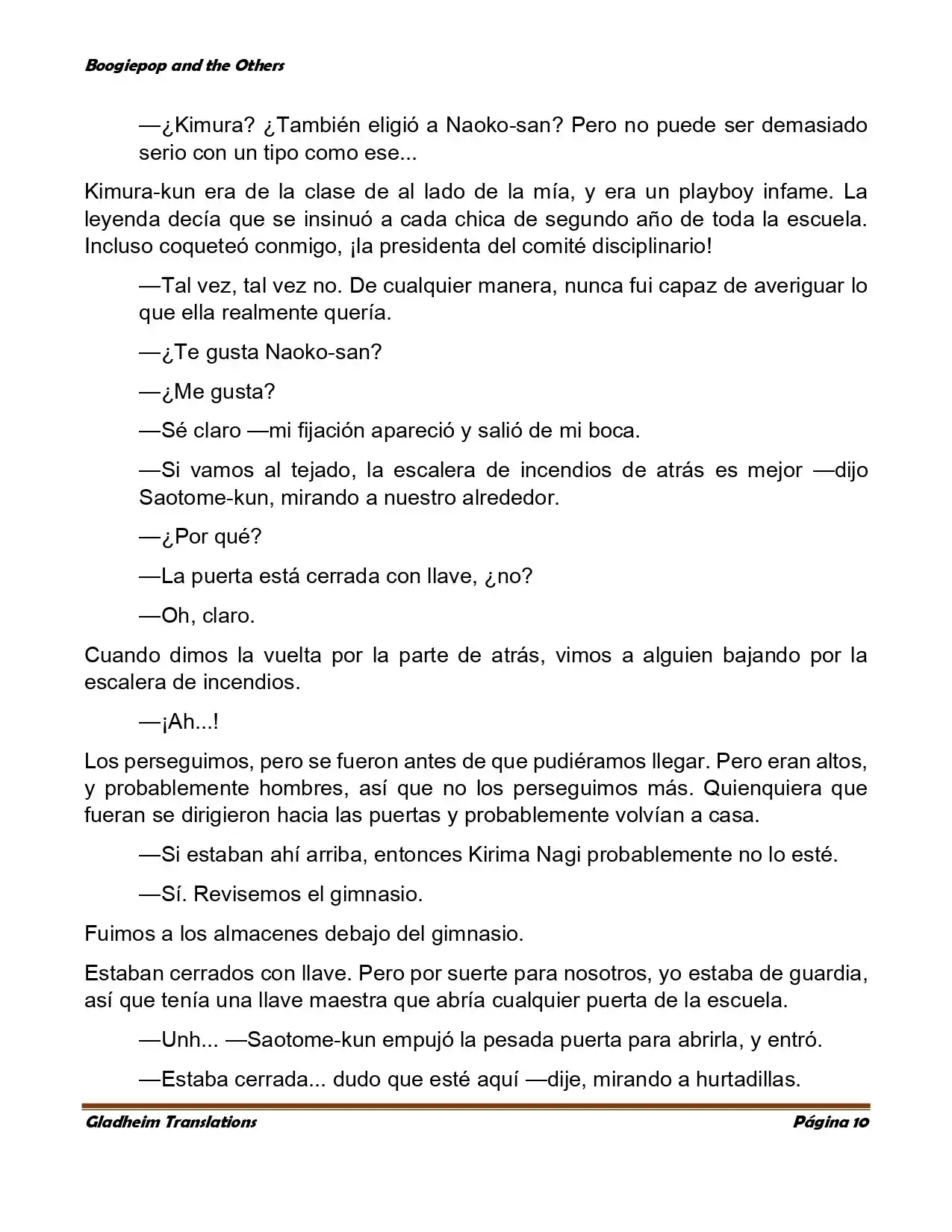 Boogiepop (Novela) - Capítulo 5 - Página 10 - LectorTMOo