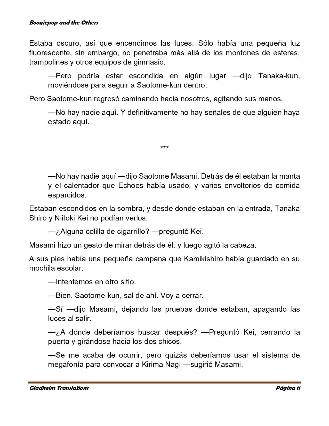 Boogiepop (Novela) - Capítulo 5 - Página 11 - LectorTMOo