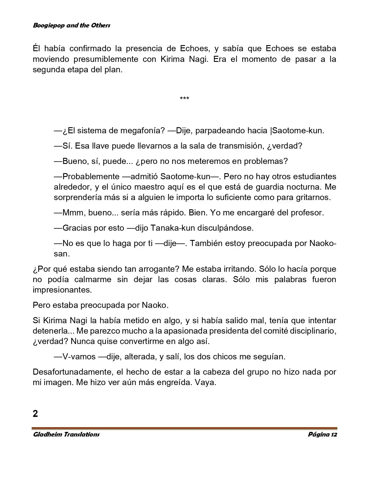 Boogiepop (Novela) - Capítulo 5 - Página 12 - LectorTMOo