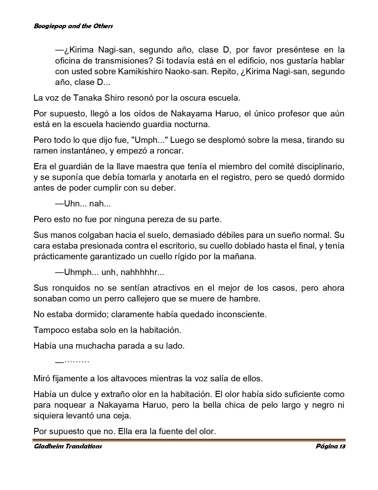Boogiepop (Novela) - Capítulo 5 - Página 13 - LectorTMOo