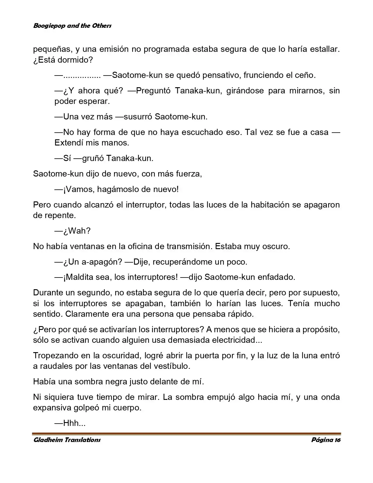 Boogiepop (Novela) - Capítulo 5 - Página 16 - LectorTMOo