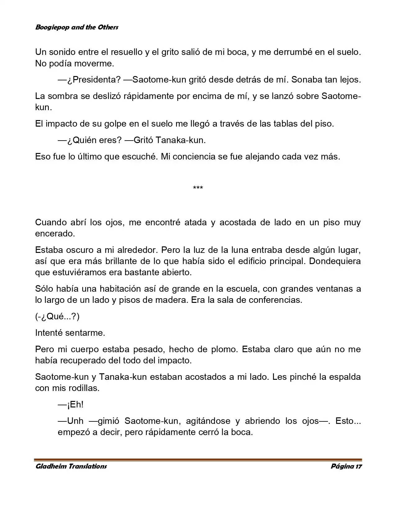Boogiepop (Novela) - Capítulo 5 - Página 17 - LectorTMOo