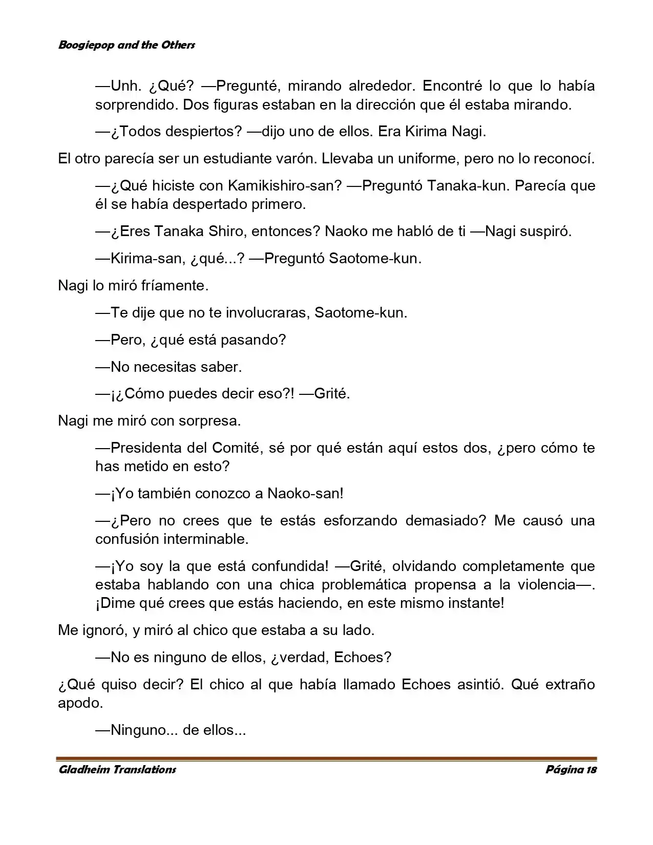 Boogiepop (Novela) - Capítulo 5 - Página 18 - LectorTMOo