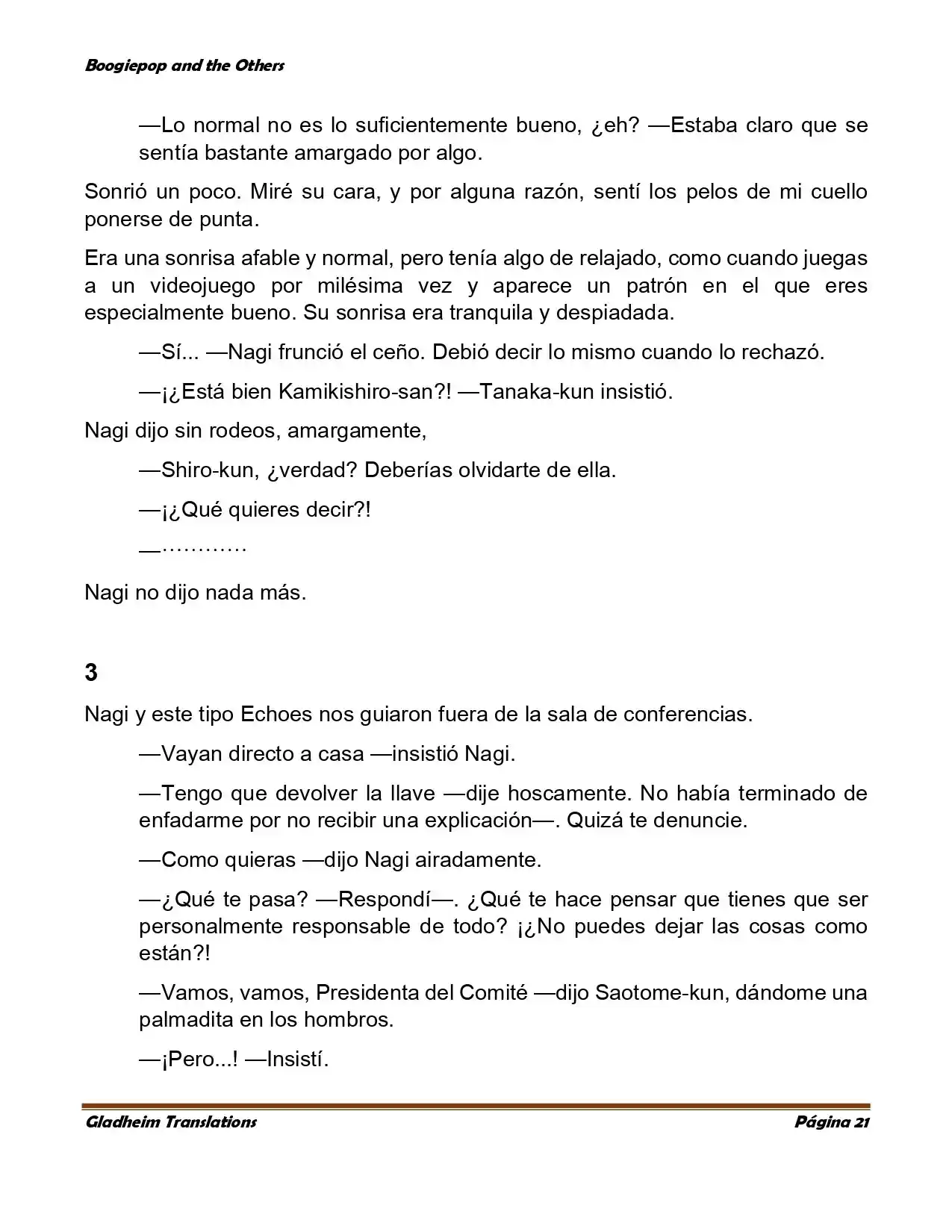Boogiepop (Novela) - Capítulo 5 - Página 21 - LectorTMOo