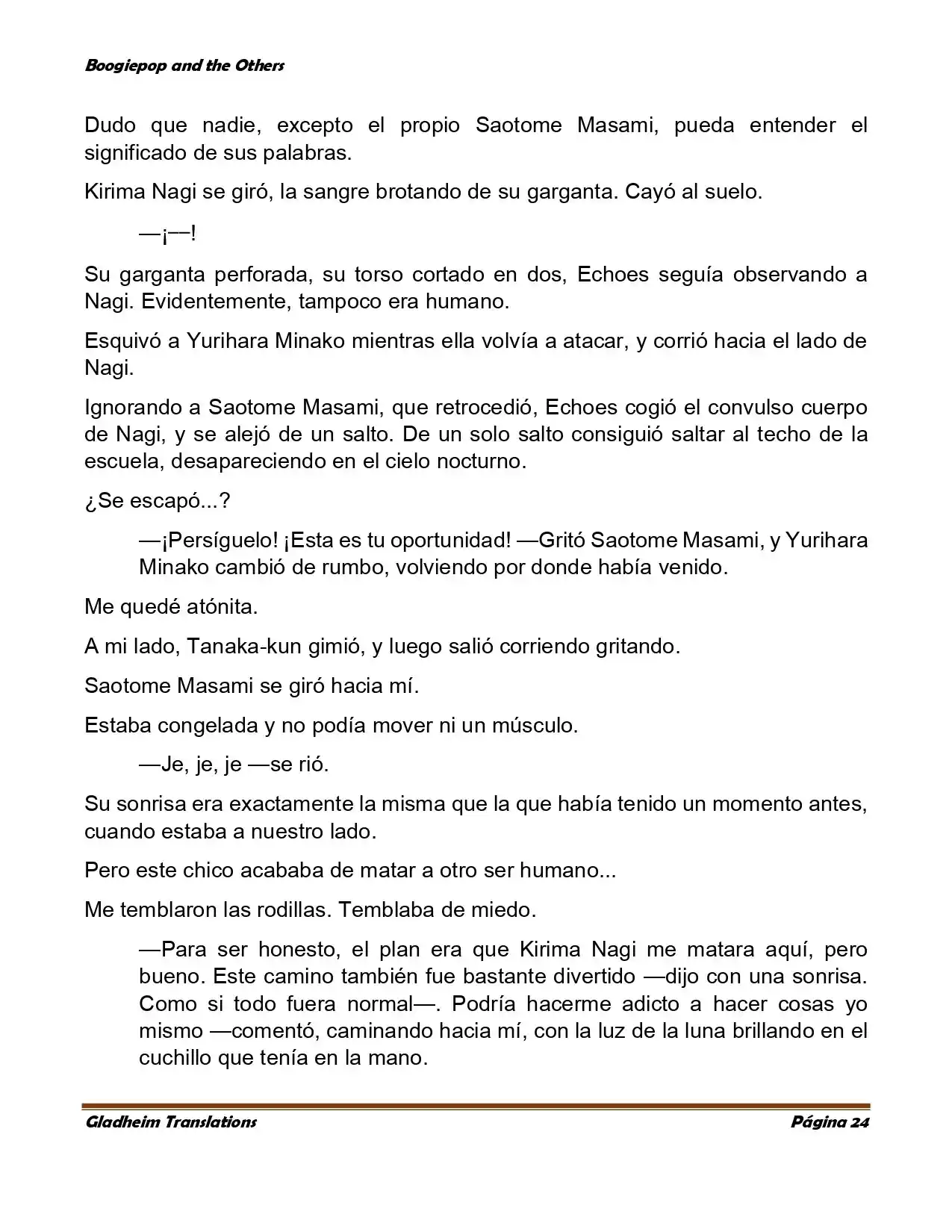 Boogiepop (Novela) - Capítulo 5 - Página 24 - LectorTMOo