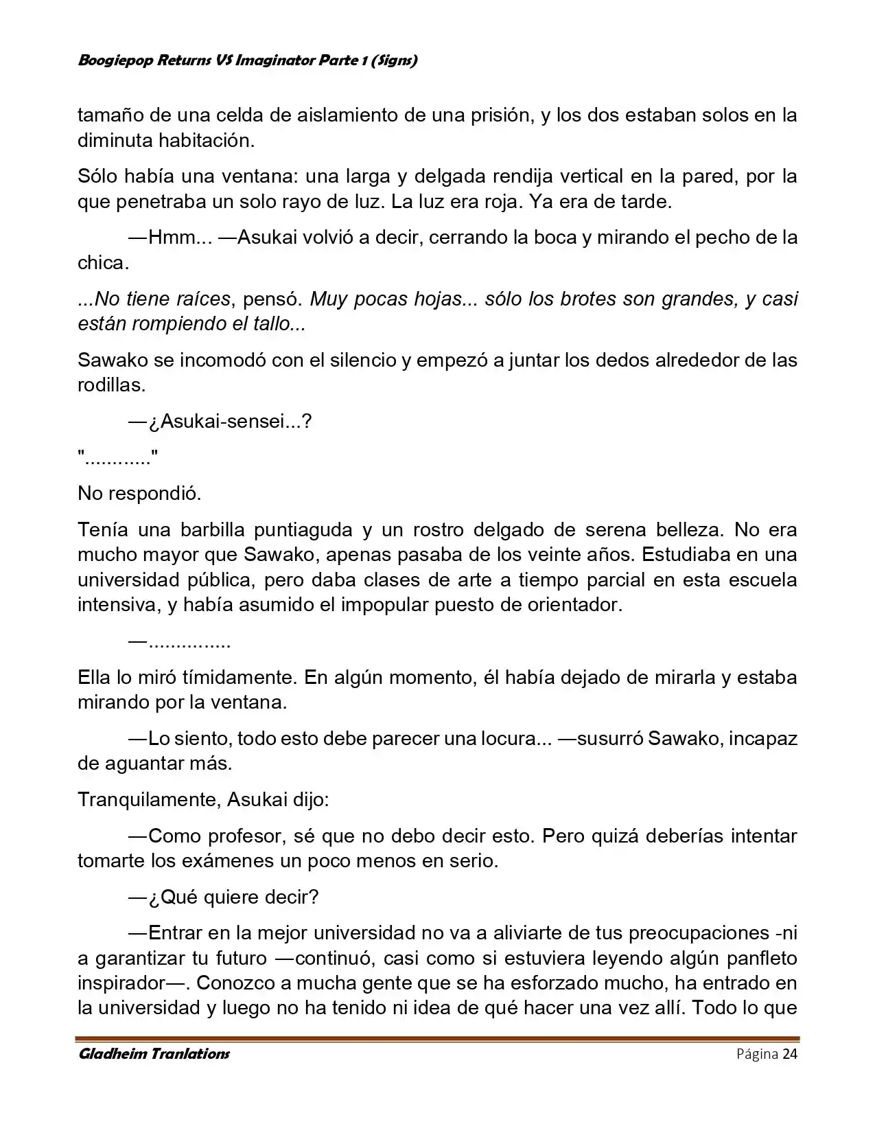 Boogiepop (Novela) - Capítulo 6 - Página 24 - LectorTMOo