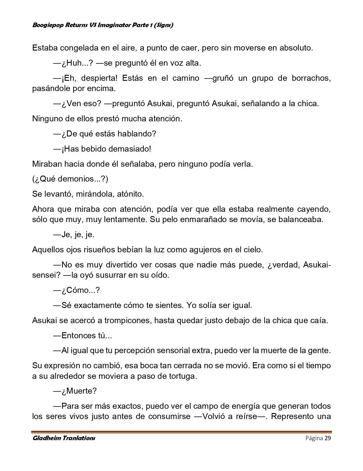 Boogiepop (Novela) - Capítulo 6 - Página 29 - LectorTMOo