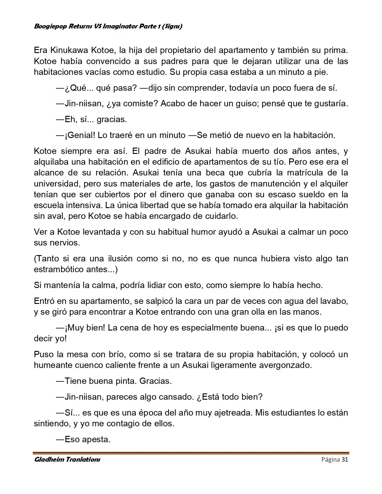 Boogiepop (Novela) - Capítulo 6 - Página 31 - LectorTMOo