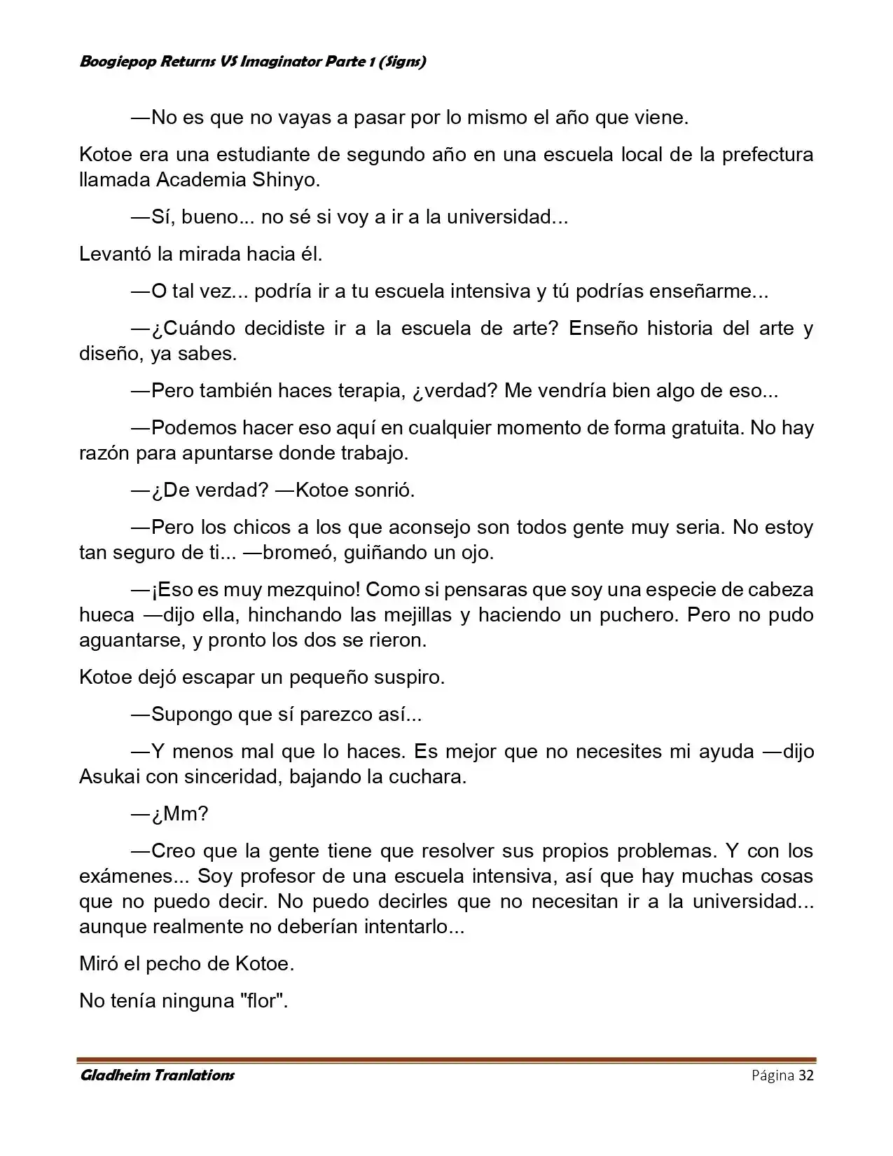 Boogiepop (Novela) - Capítulo 6 - Página 32 - LectorTMOo