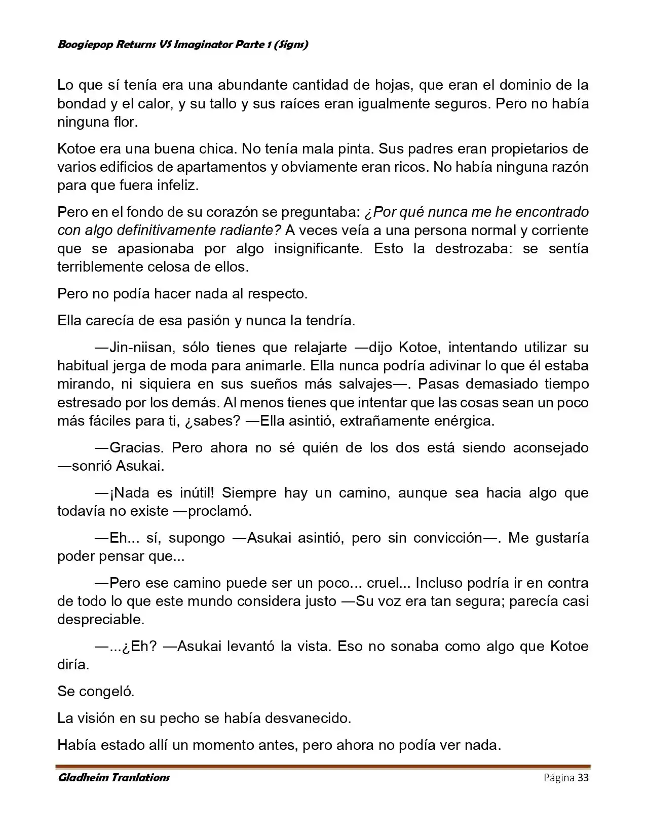 Boogiepop (Novela) - Capítulo 6 - Página 33 - LectorTMOo