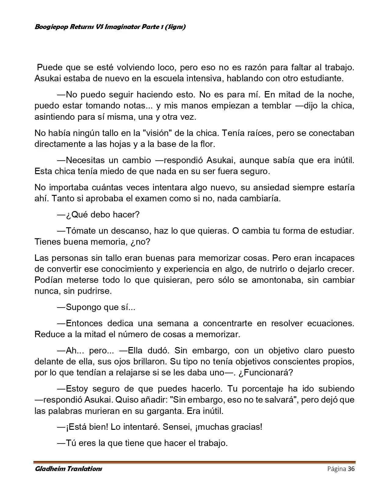 Boogiepop (Novela) - Capítulo 6 - Página 36 - LectorTMOo
