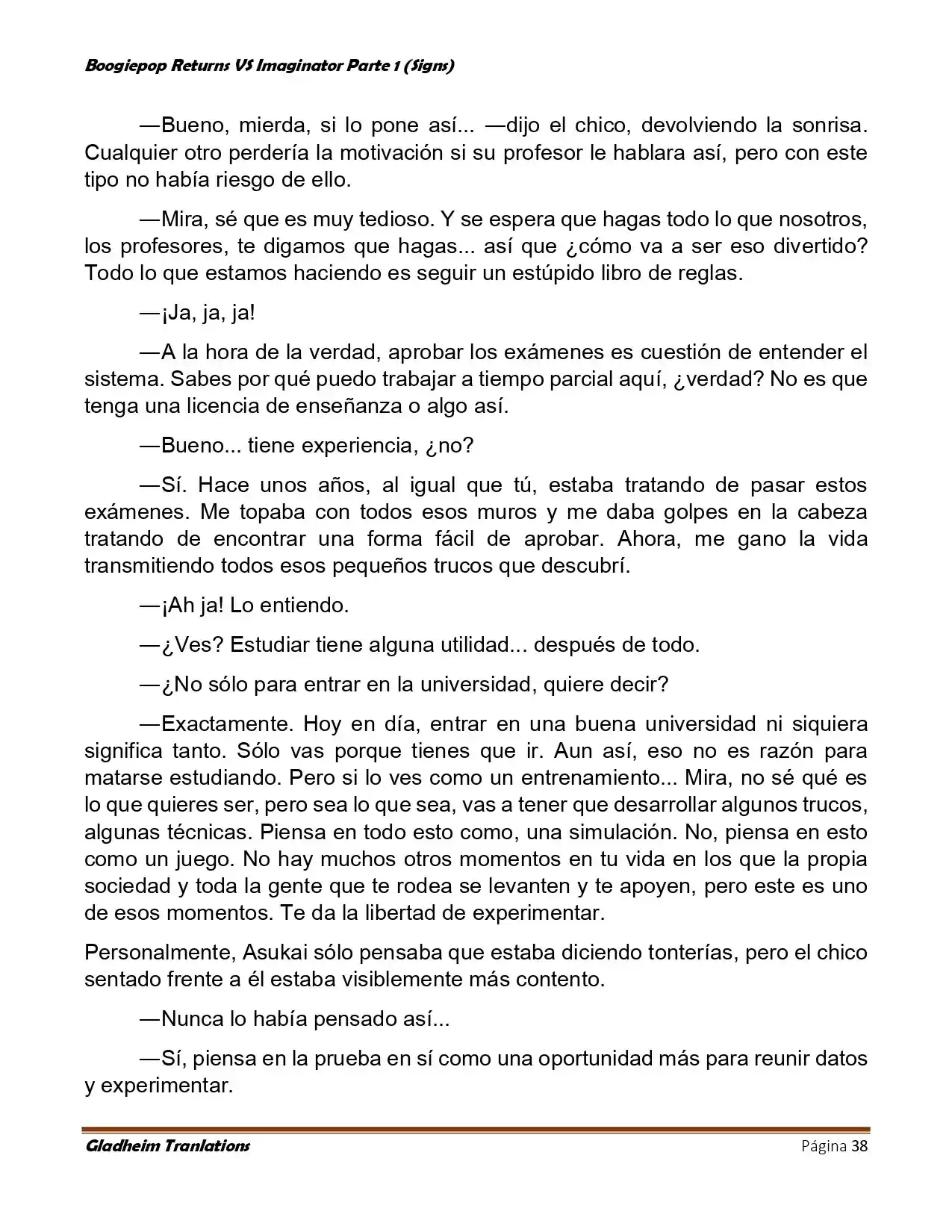 Boogiepop (Novela) - Capítulo 6 - Página 38 - LectorTMOo
