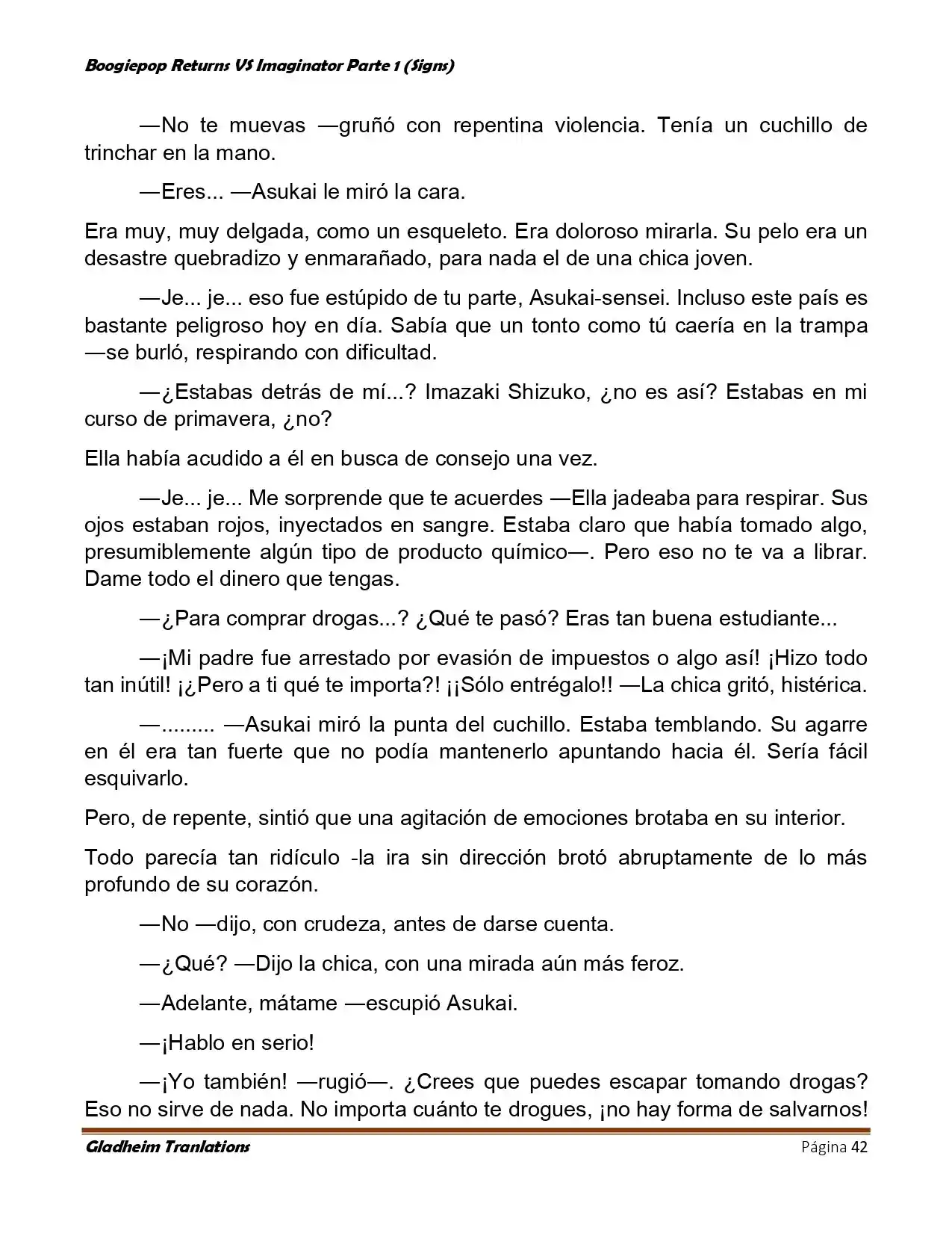 Boogiepop (Novela) - Capítulo 6 - Página 42 - LectorTMOo