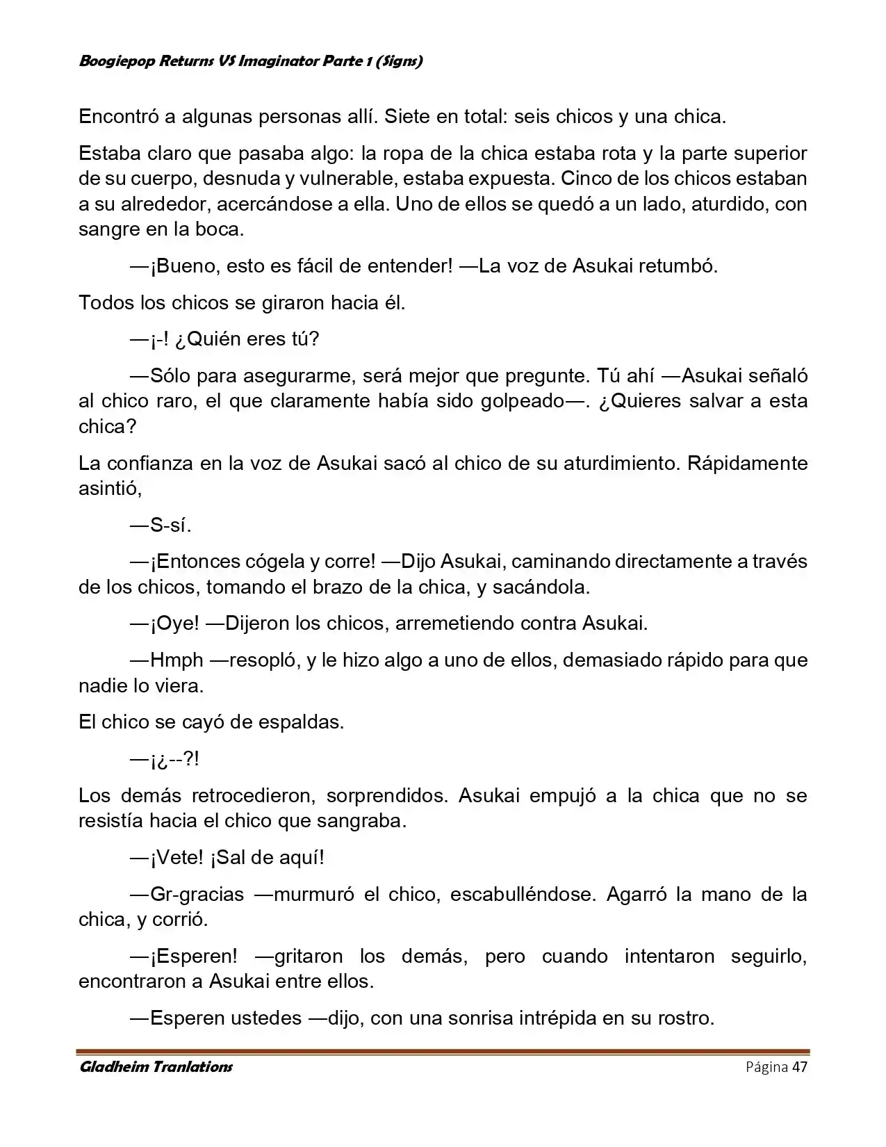 Boogiepop (Novela) - Capítulo 6 - Página 47 - LectorTMOo