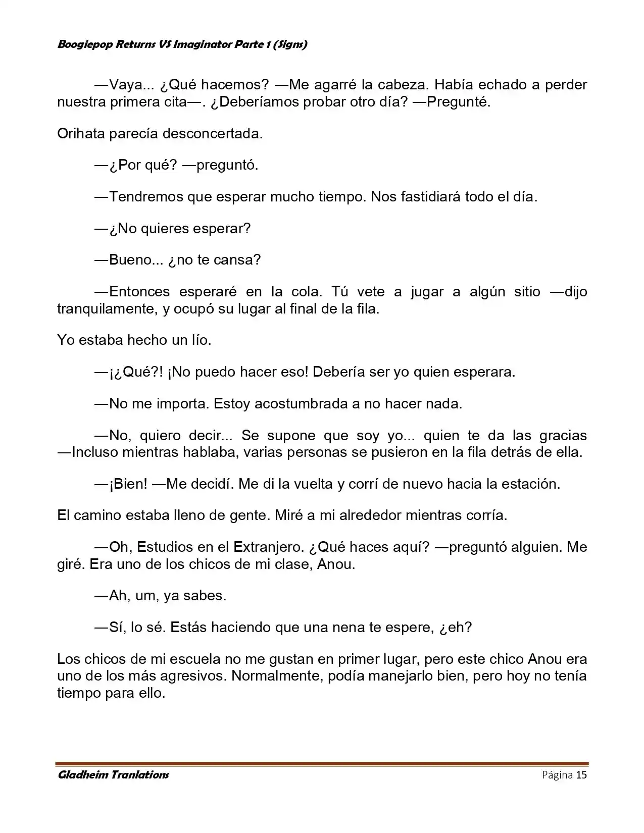 Boogiepop (Novela) - Capítulo 7 - Página 15 - LectorTMOo