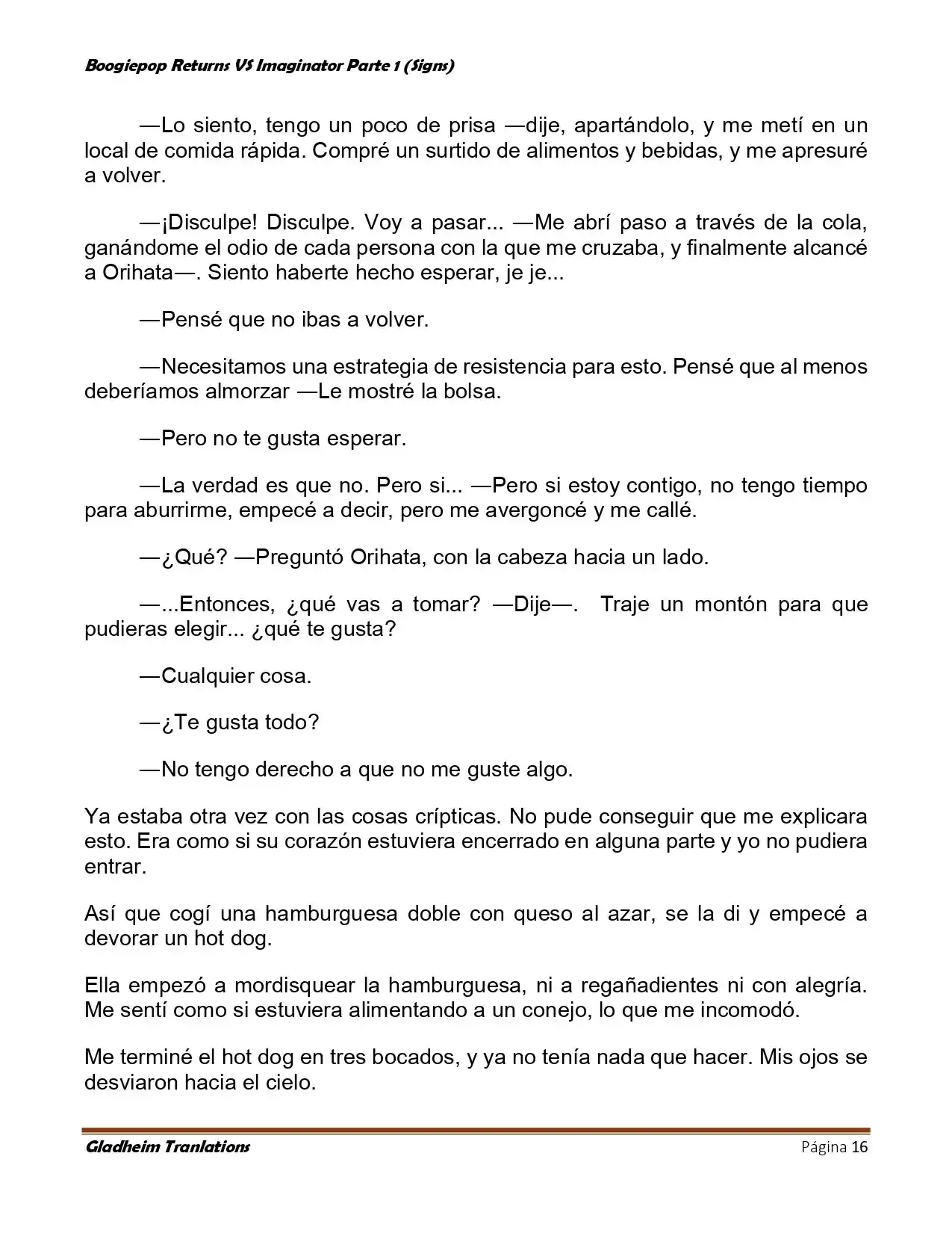 Boogiepop (Novela) - Capítulo 7 - Página 16 - LectorTMOo