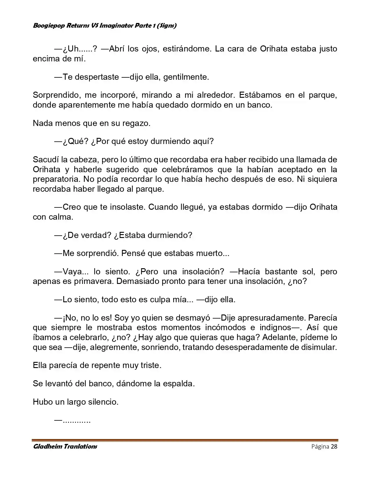 Boogiepop (Novela) - Capítulo 7 - Página 28 - LectorTMOo