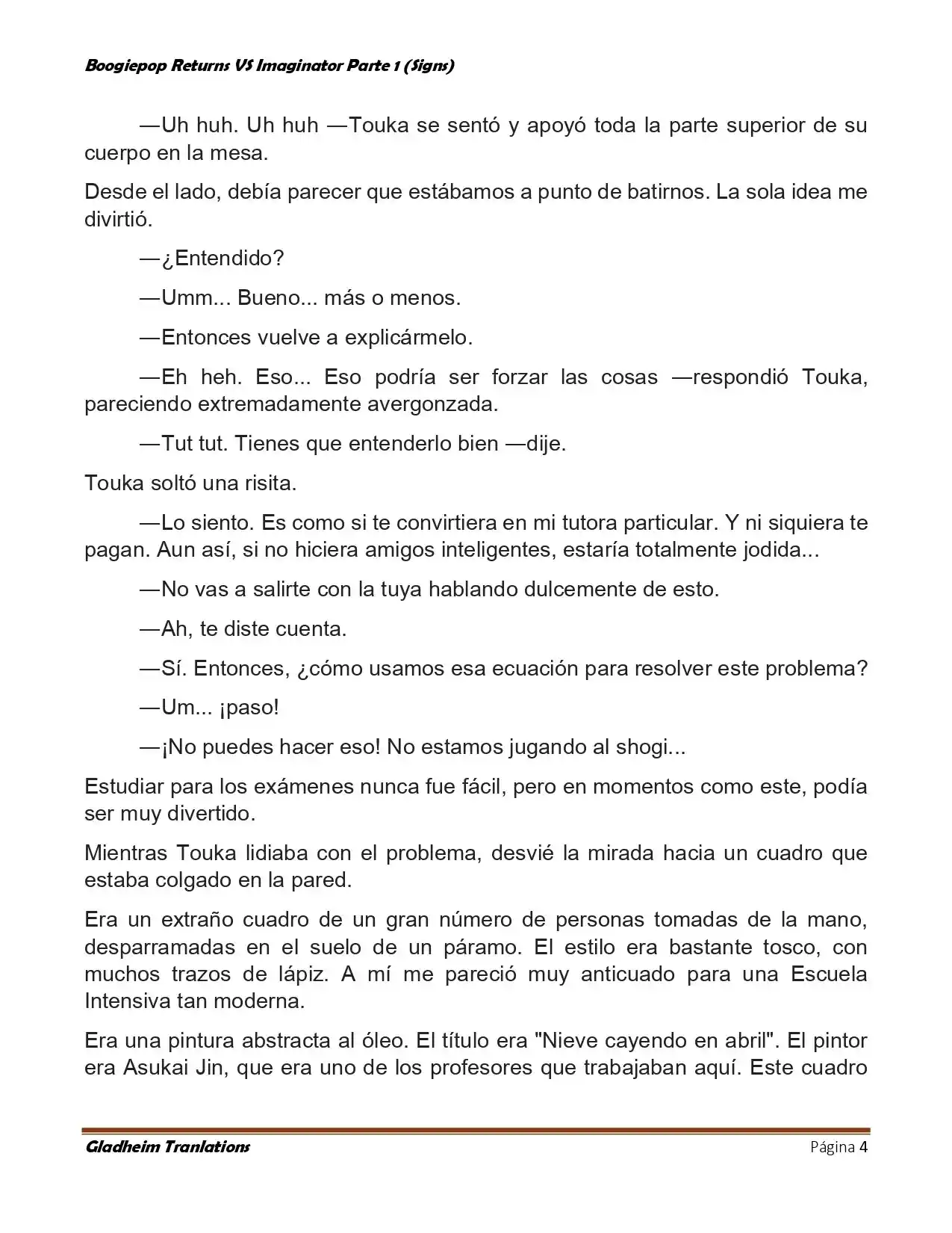 Boogiepop (Novela) - Capítulo 8 - Página 4 - LectorTMOo