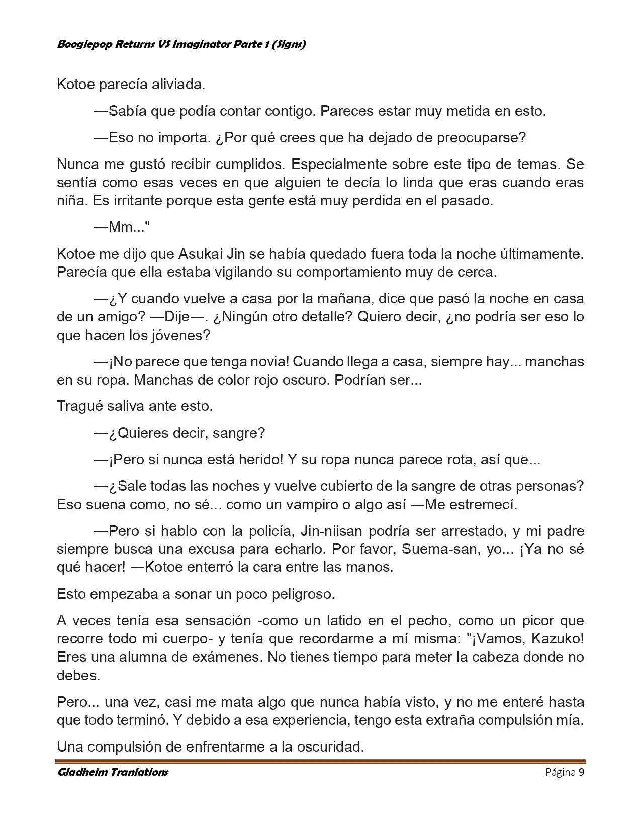 Boogiepop (Novela) - Capítulo 8 - Página 9 - LectorTMOo