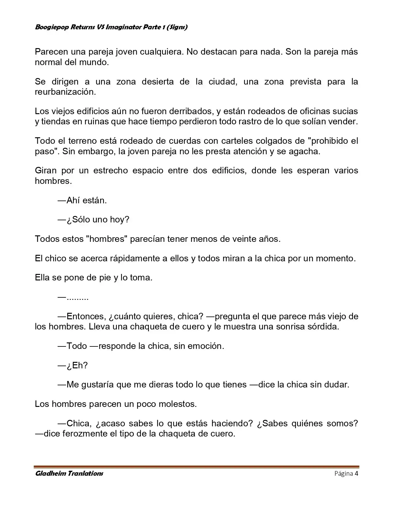 Boogiepop (Novela) - Capítulo 9 - Página 4 - LectorTMOo