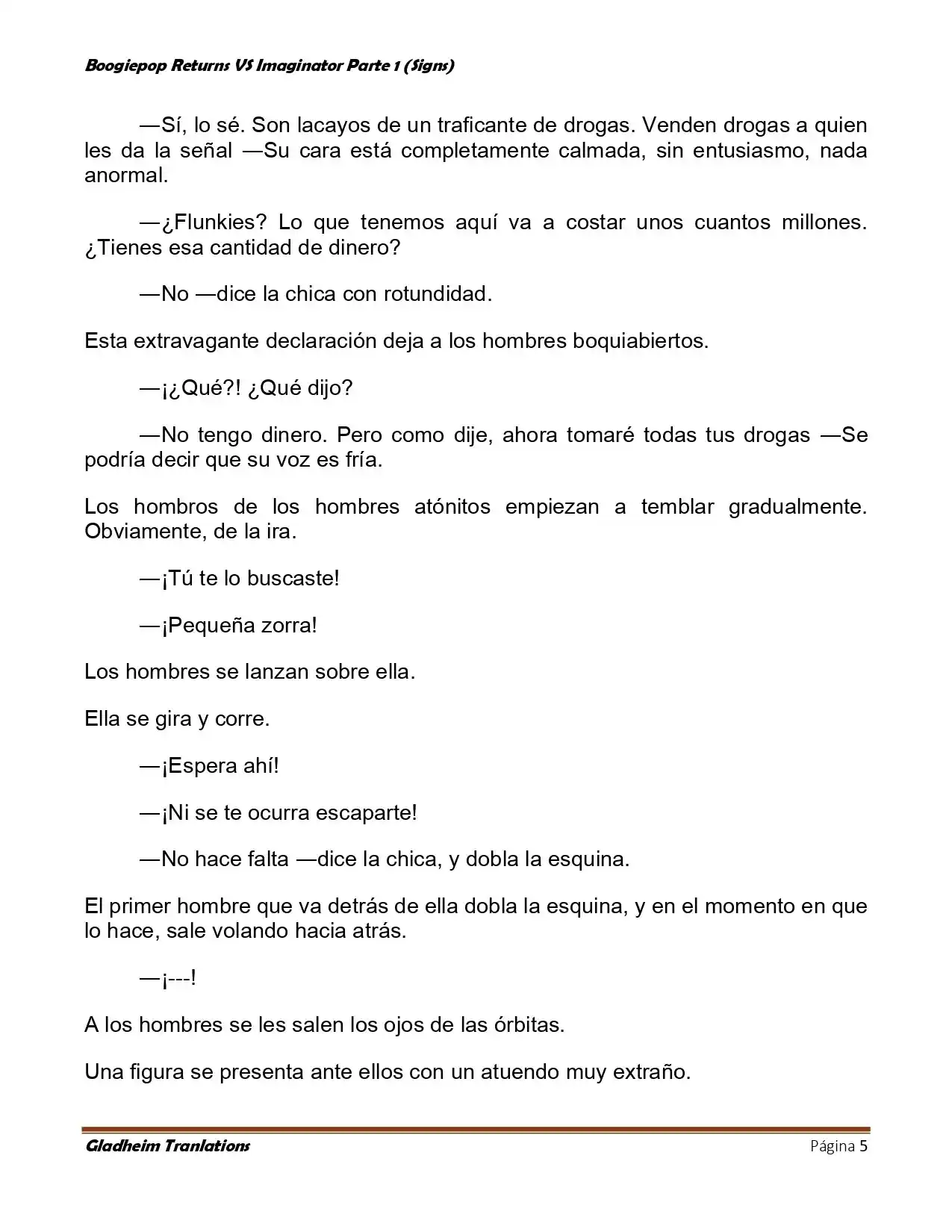 Boogiepop (Novela) - Capítulo 9 - Página 5 - LectorTMOo