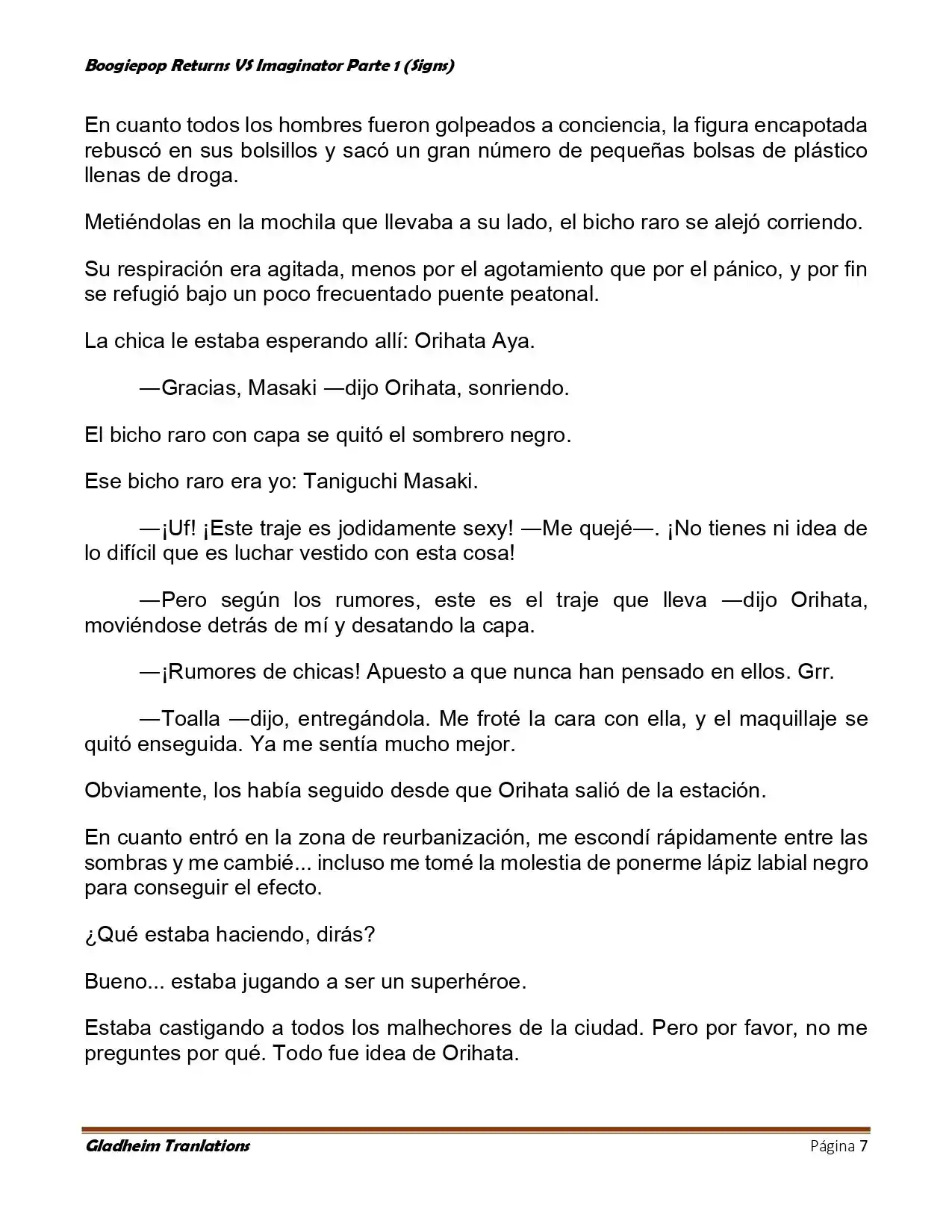 Boogiepop (Novela) - Capítulo 9 - Página 7 - LectorTMOo