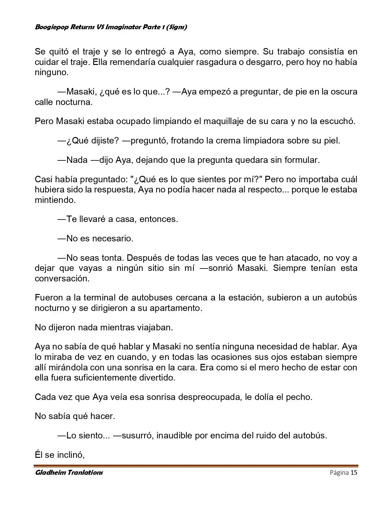 Boogiepop (Novela) - Capítulo 9 - Página 15 - LectorTMOo