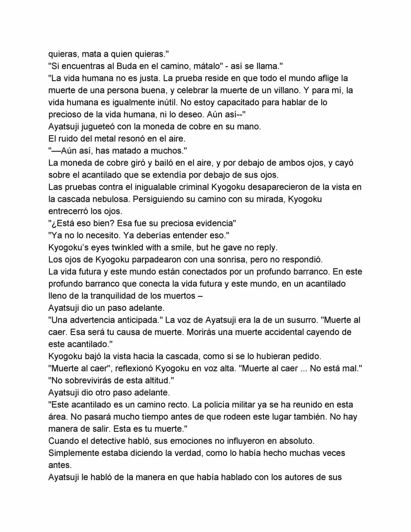 Bungou Stray Dogs Gaiden: Ayatsuji Yukito VS Kyougoku Natsuhiko (Novela) - Capítulo - Página 5 - LectorTMOo