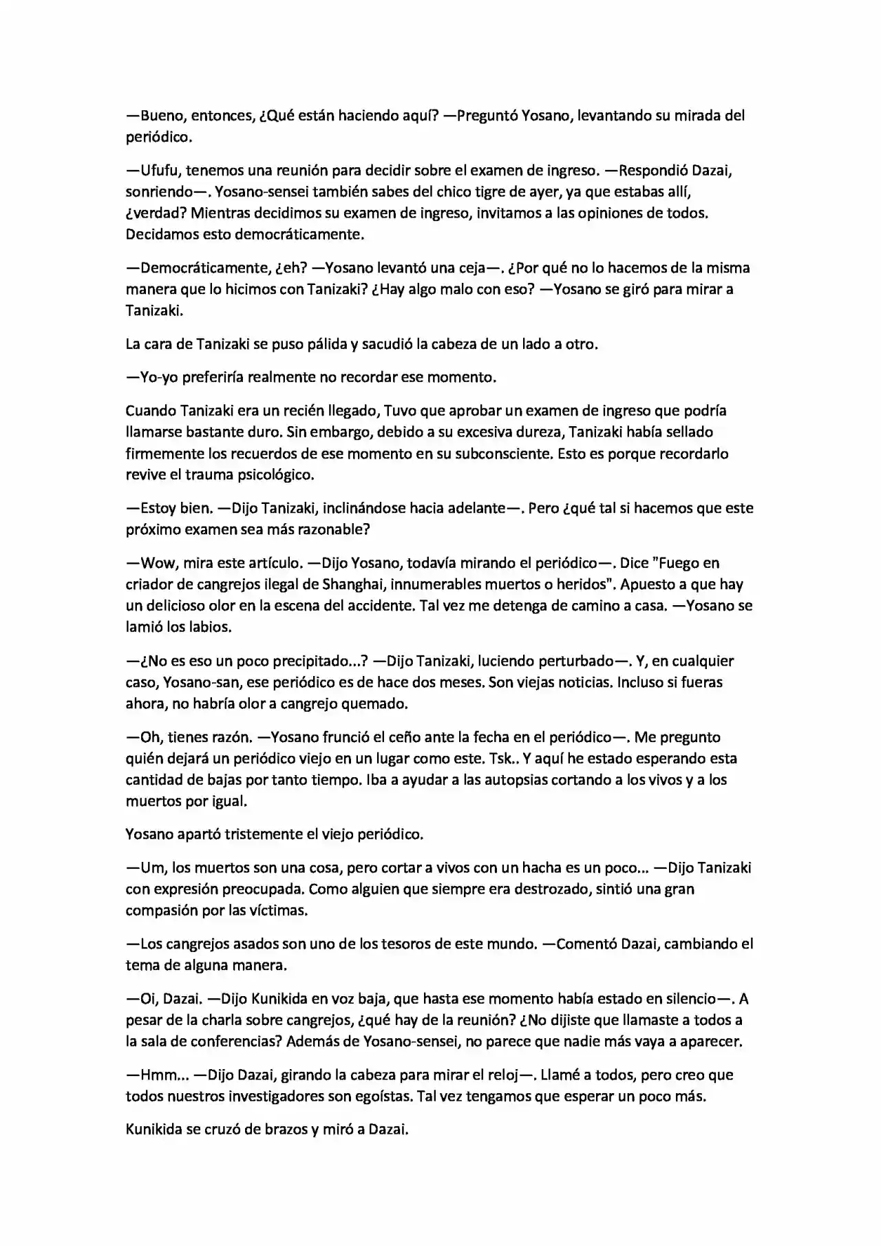 Bungou Stray Dogs: La Historia No Contada De Los Orígenes De La Agencia De Detectives Armados (Novela) - Capítulo 1 - Página 6 - LectorTMOo