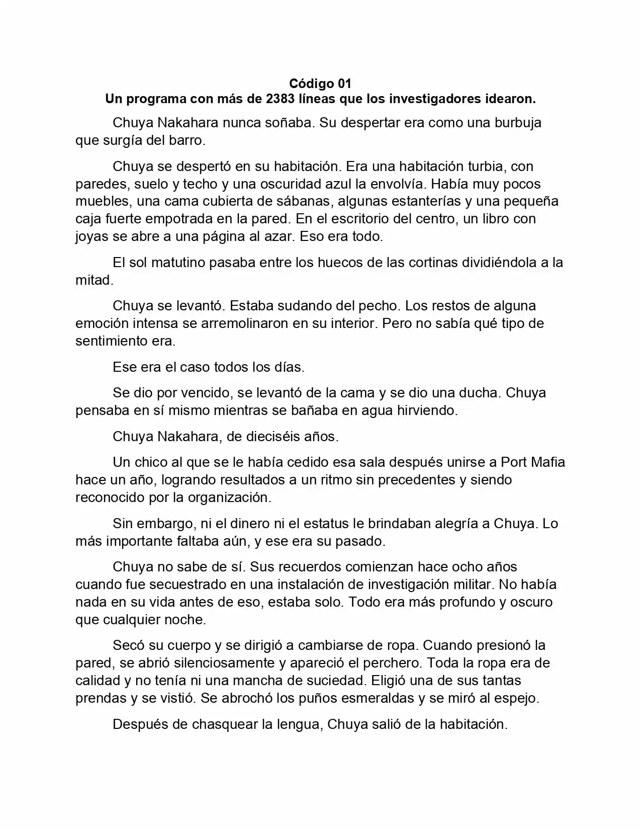 Bungou Stray Dogs Storm Bringer (Novela) - Capítulo 1 - Página 7 - LectorTMOo