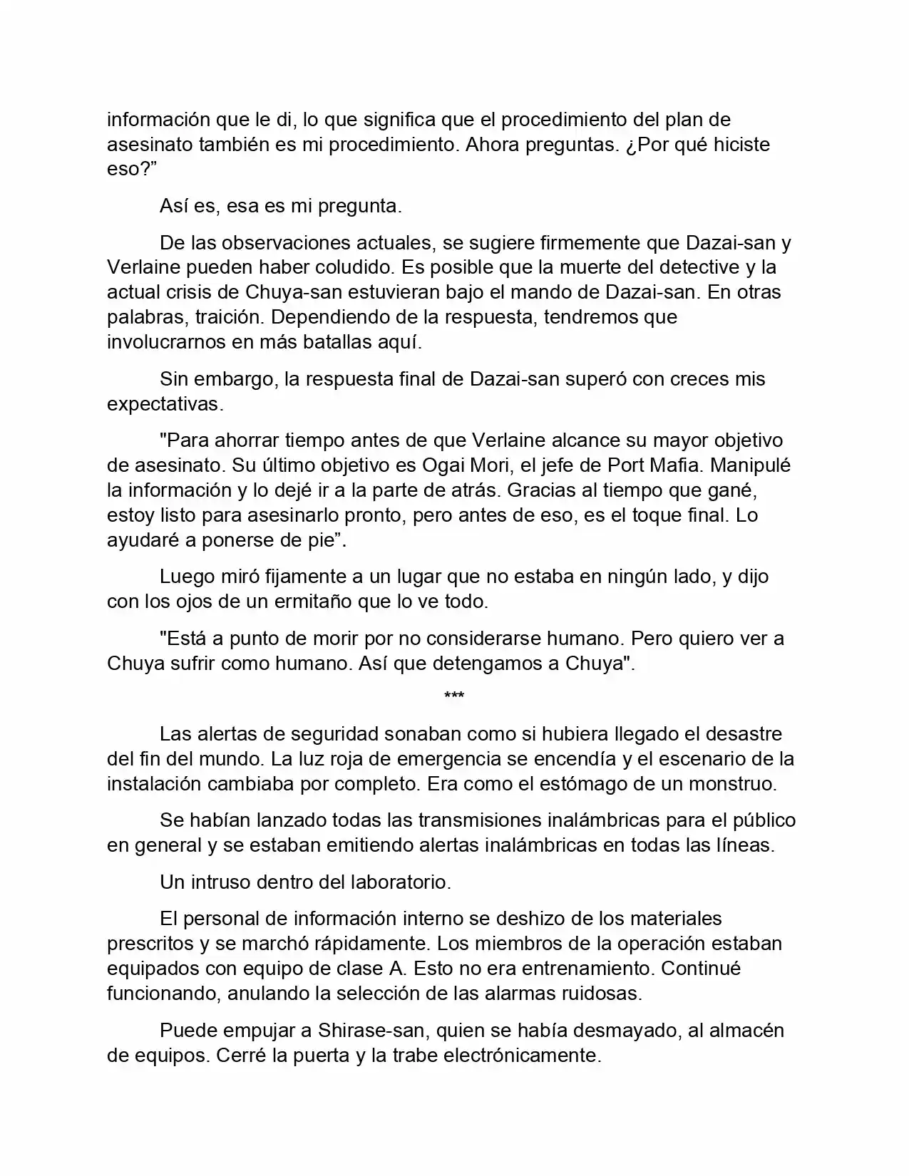 Bungou Stray Dogs Storm Bringer (Novela) - Capítulo 3 - Página 19 - LectorTMOo