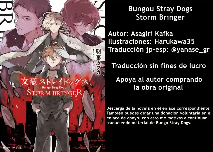 Bungou Stray Dogs Storm Bringer (Novela) - Capítulo 5 - Página 4 - LectorTMOo