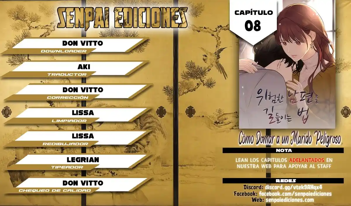 Cómo Domar A Un Marido Peligroso - Capítulo 8 - Página 1 - LectorTMOo