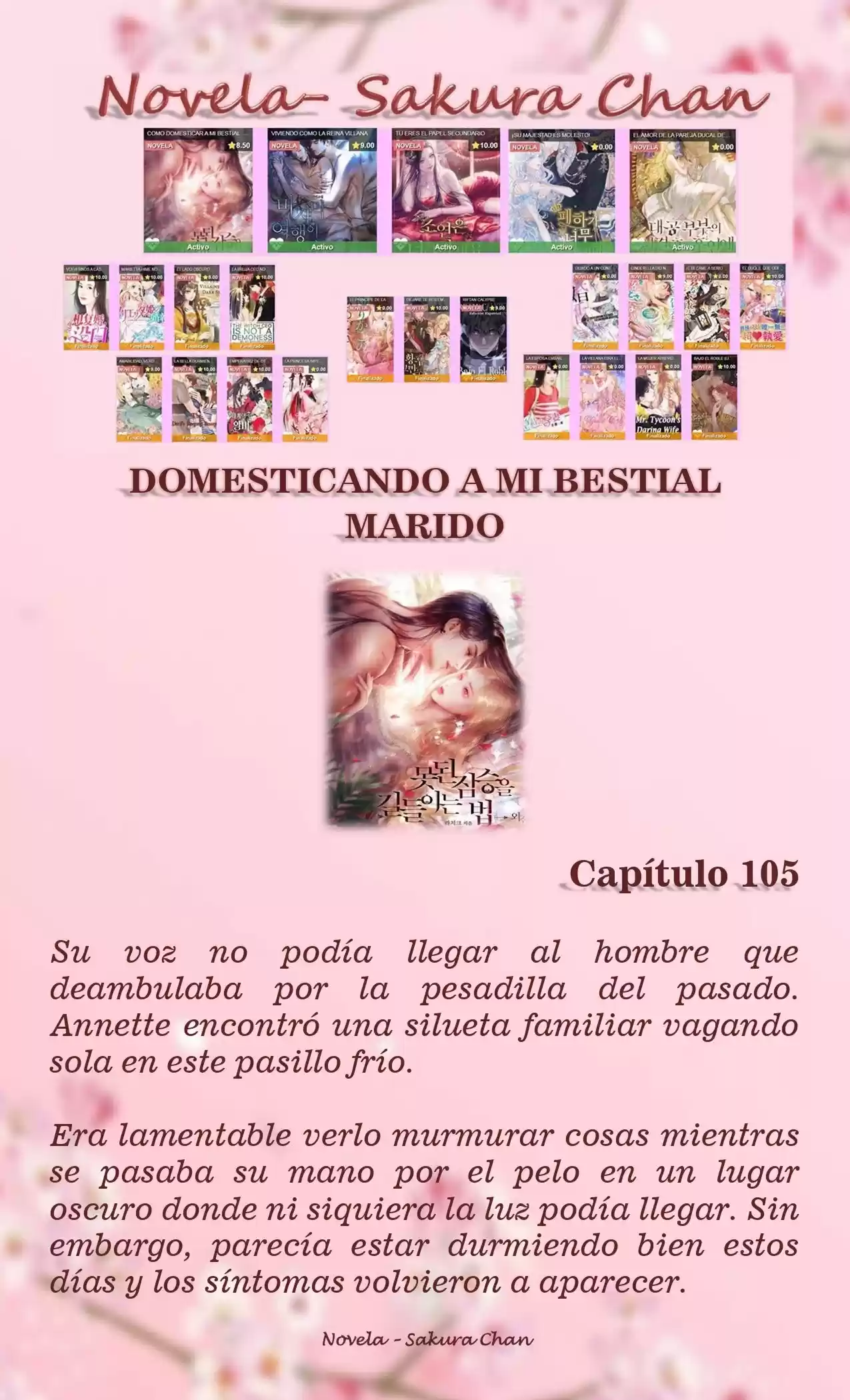 Cómo Domesticar A Mi Bestial Marido (Novela) - Capítulo 105 - Página 1 - LectorTMOo