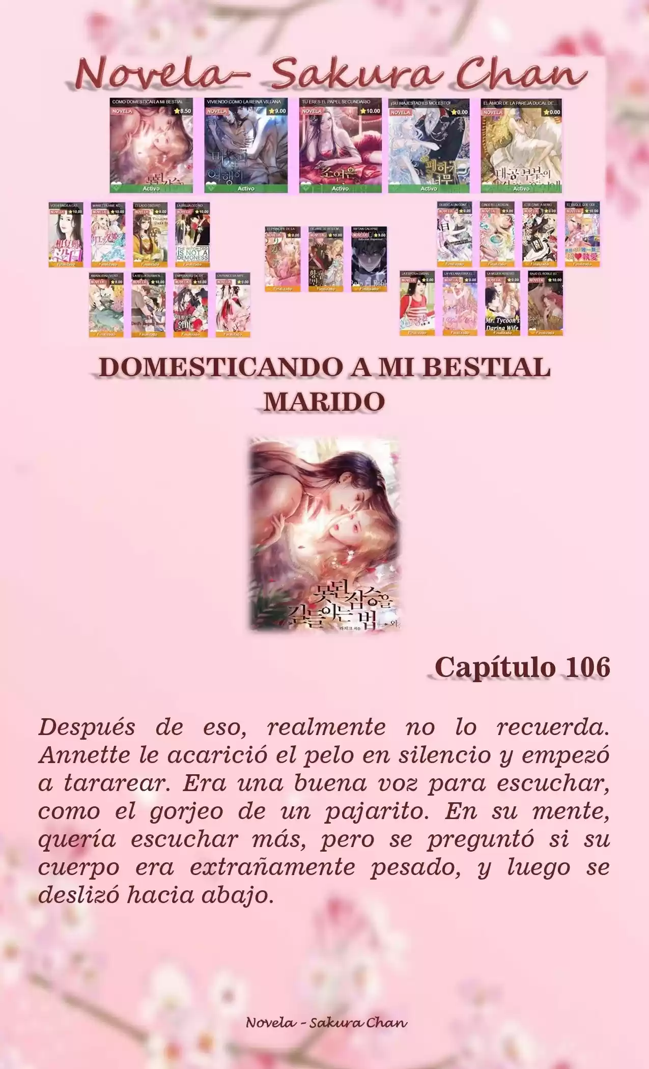 Cómo Domesticar A Mi Bestial Marido (Novela) - Capítulo 106 - Página 1 - LectorTMOo