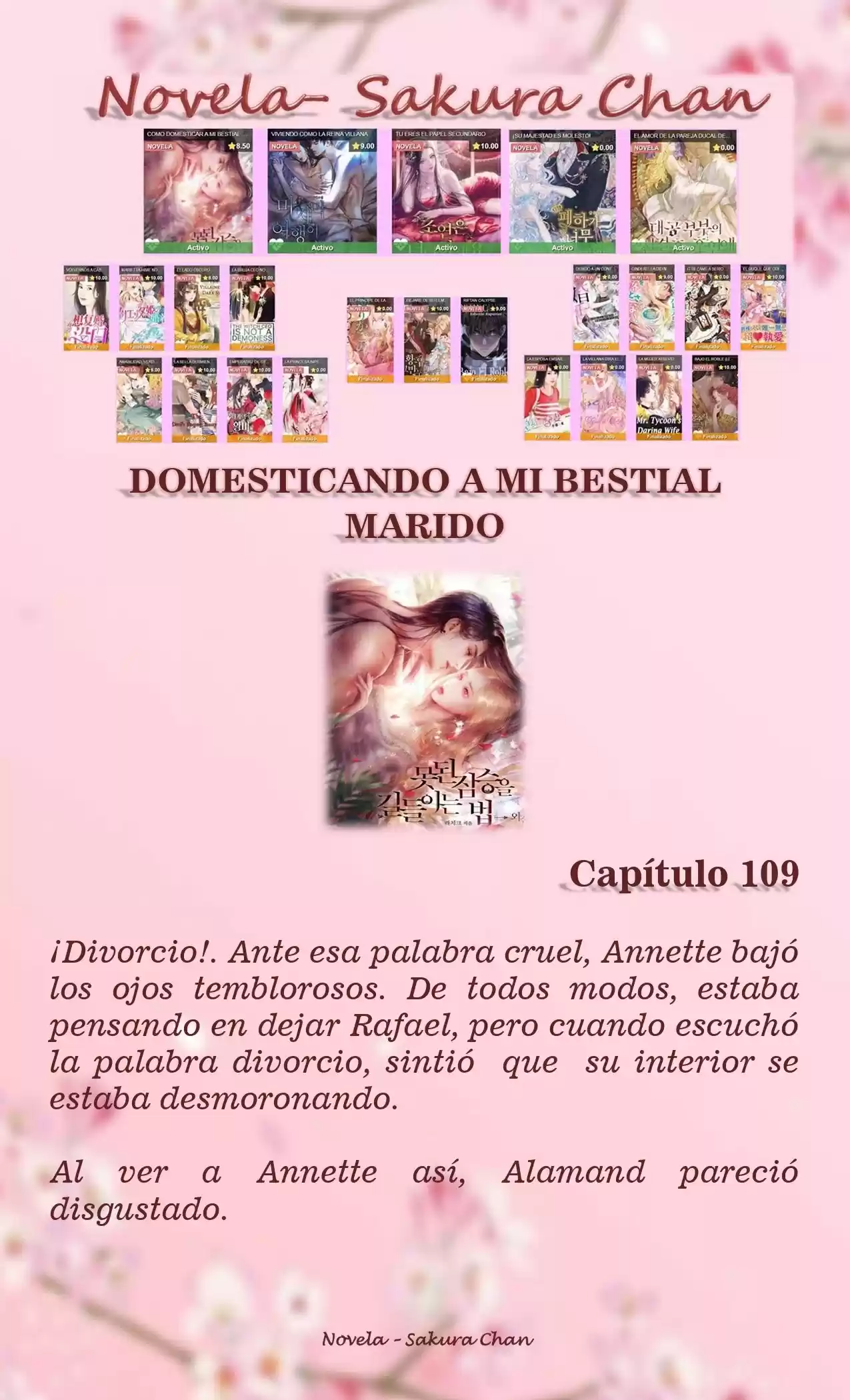 Cómo Domesticar A Mi Bestial Marido (Novela) - Capítulo 109 - Página 1 - LectorTMOo