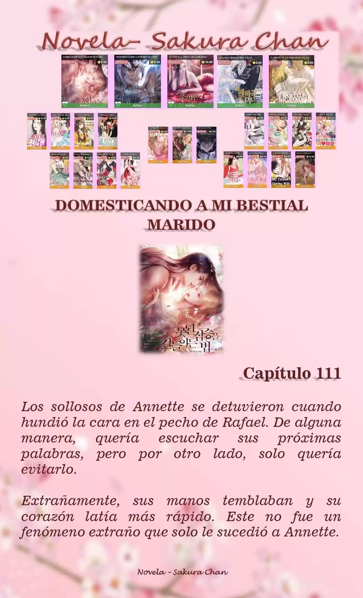 Cómo Domesticar A Mi Bestial Marido (Novela) - Capítulo 111 - Página 1 - LectorTMOo
