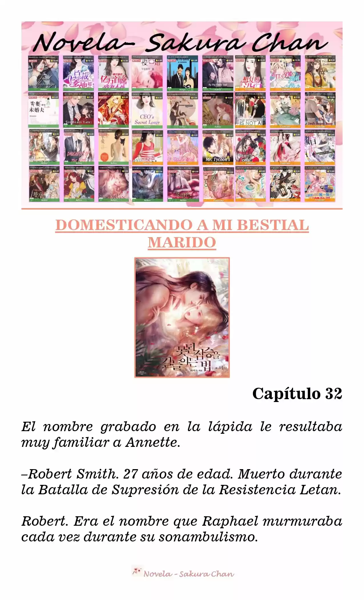 Cómo Domesticar A Mi Bestial Marido (Novela) - Capítulo 32 - Página 1 - LectorTMOo
