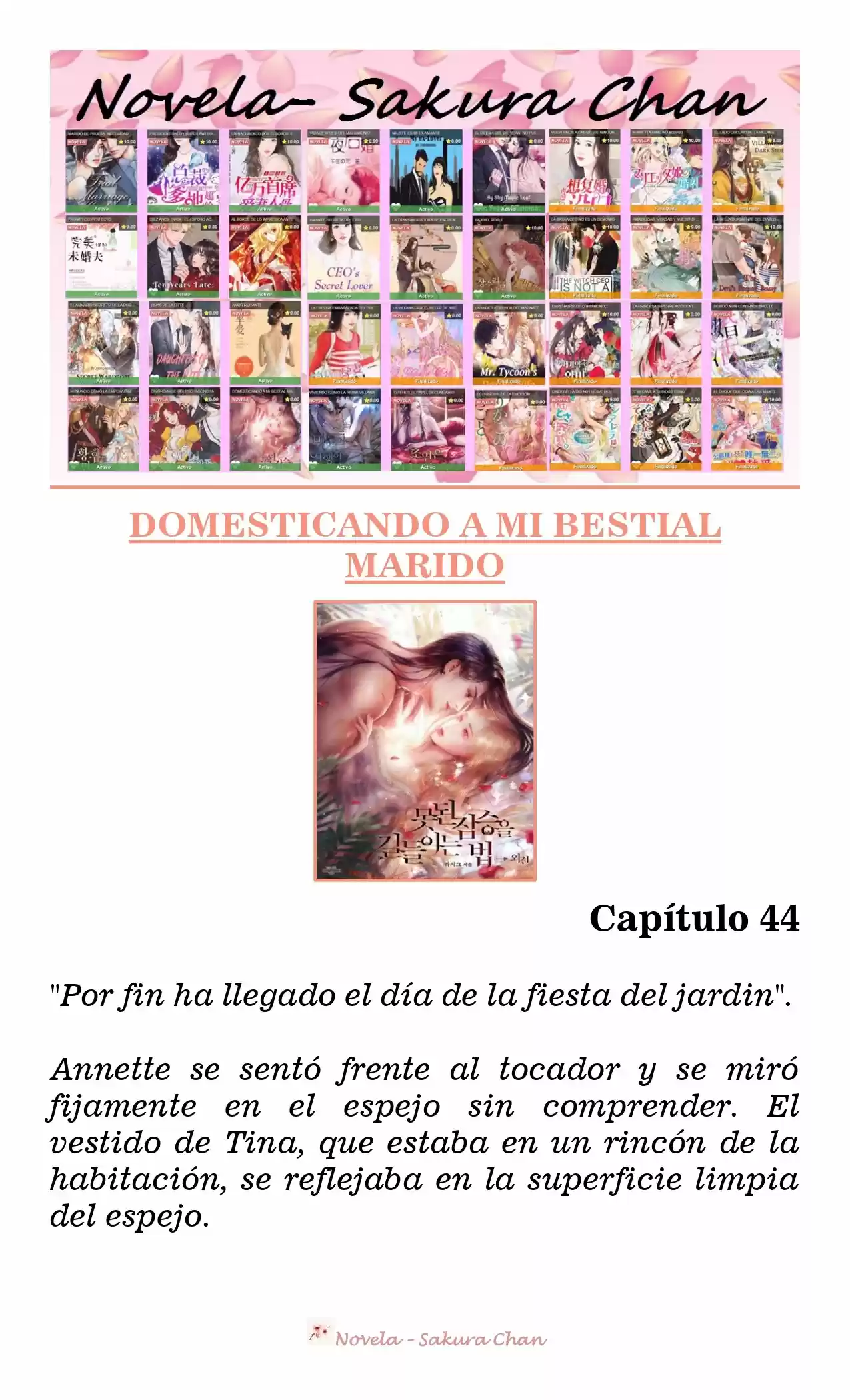 Cómo Domesticar A Mi Bestial Marido (Novela) - Capítulo 44 - Página 1 - LectorTMOo
