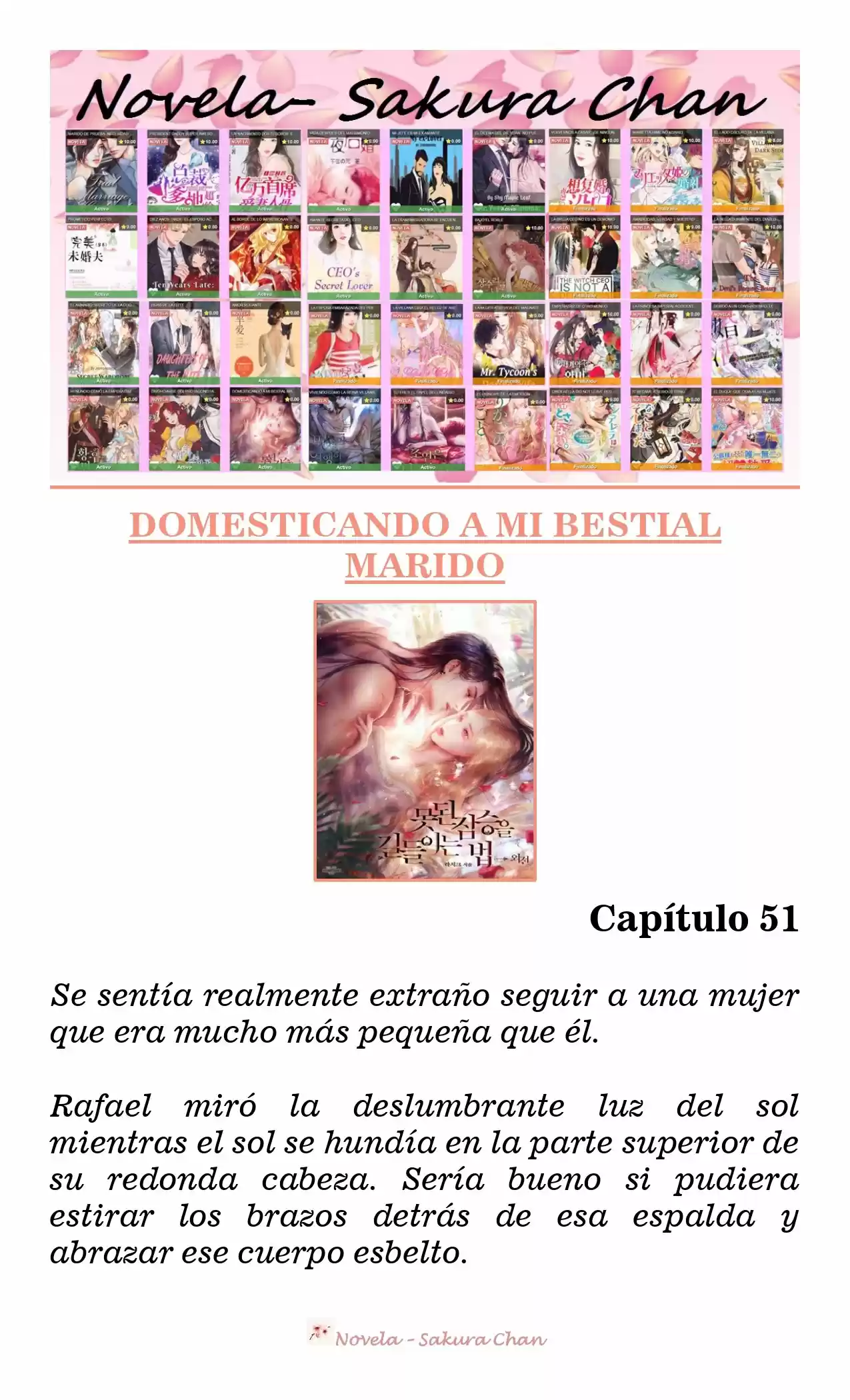 Cómo Domesticar A Mi Bestial Marido (Novela) - Capítulo 51 - Página 1 - LectorTMOo