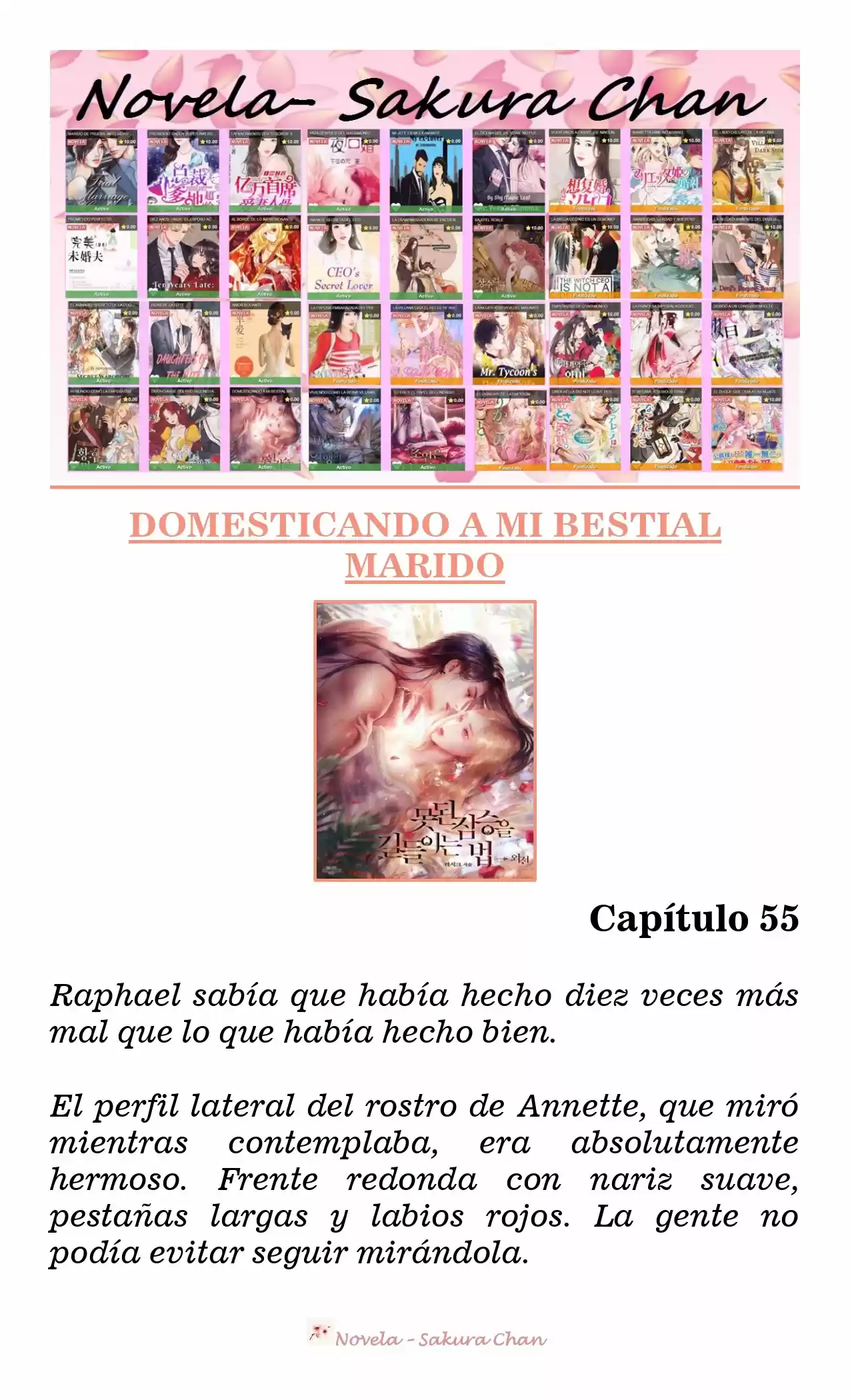 Cómo Domesticar A Mi Bestial Marido (Novela) - Capítulo 55 - Página 1 - LectorTMOo