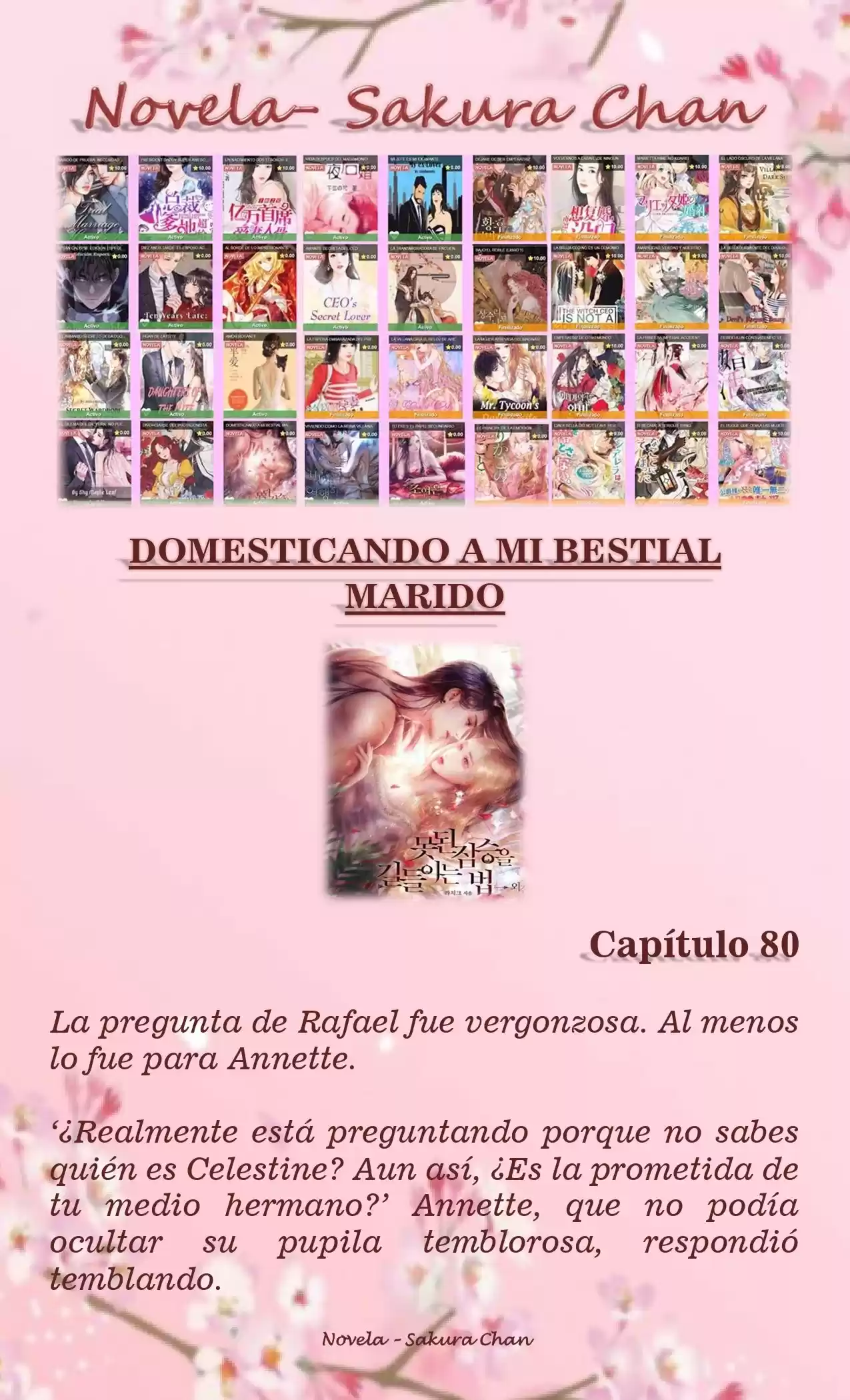 Cómo Domesticar A Mi Bestial Marido (Novela) - Capítulo 80 - Página 1 - LectorTMOo