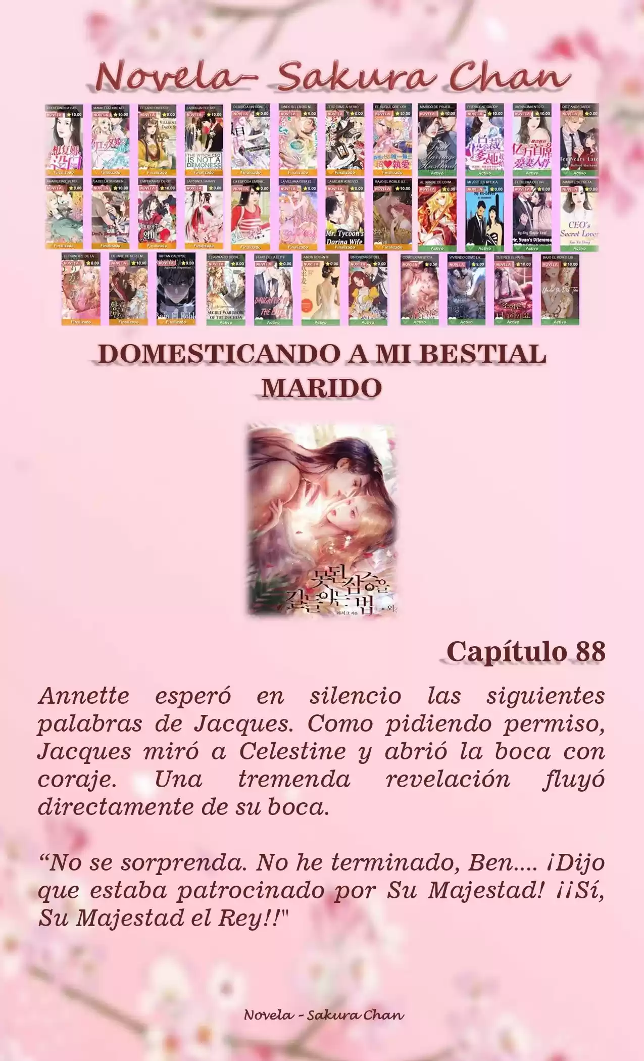 Cómo Domesticar A Mi Bestial Marido (Novela) - Capítulo 88 - Página 1 - LectorTMOo
